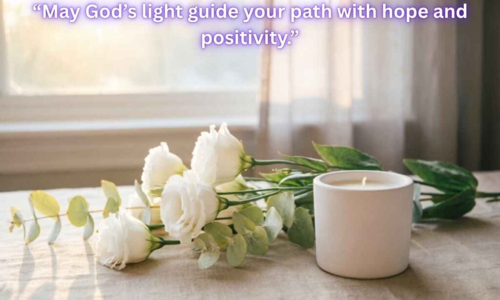 Beautiful Good Morning Tuesday Blessings Image:
"May God’s light guide your path with hope and positivity."