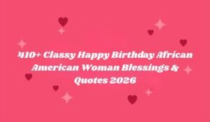 African American Woman Blessings