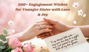 Engagement Wishes for Younger Sister