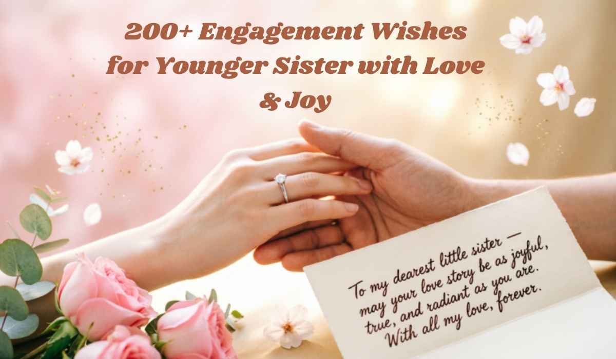 Engagement Wishes for Younger Sister