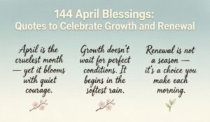 April Blessings