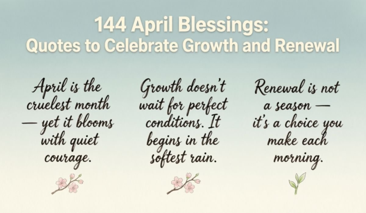 April Blessings