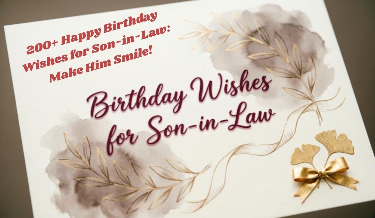 Birthday Wishes for Son-in-Law