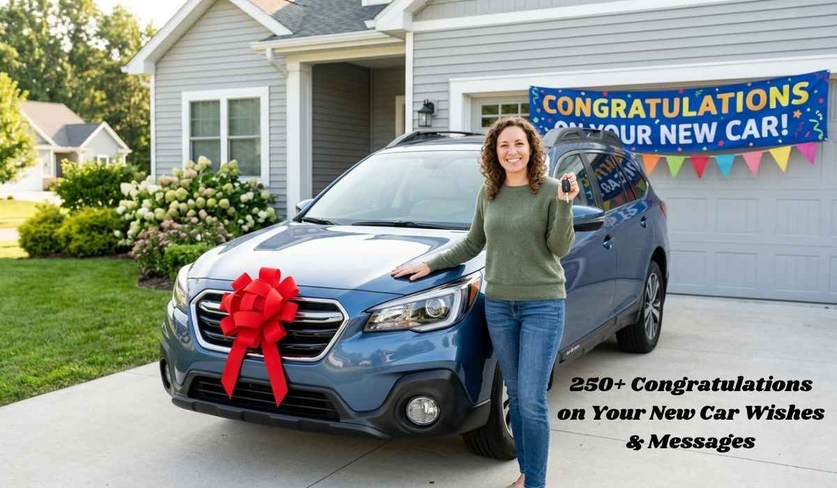 Congratulations on Your New Car Wishes