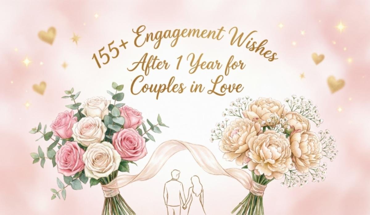 Engagement Wishes After 1 Year for Couples in Love